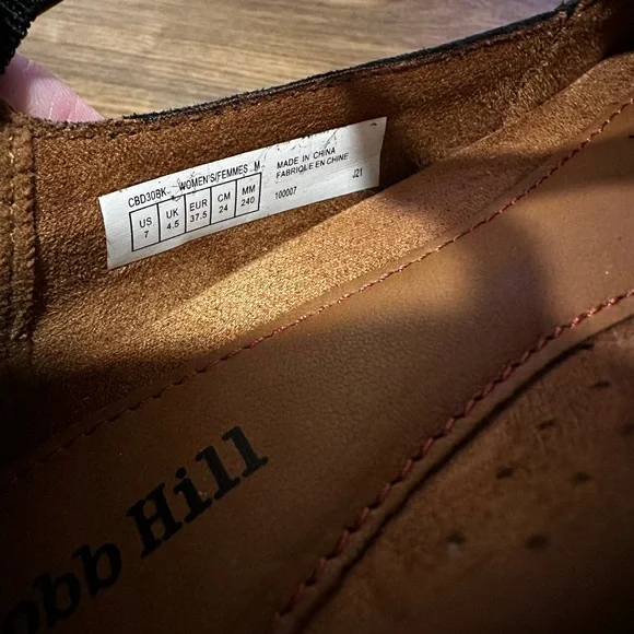 Cobb Hill Leather T-Strap Mary Jane Wedges (Black) – Size 7 - Picture 6 of 7